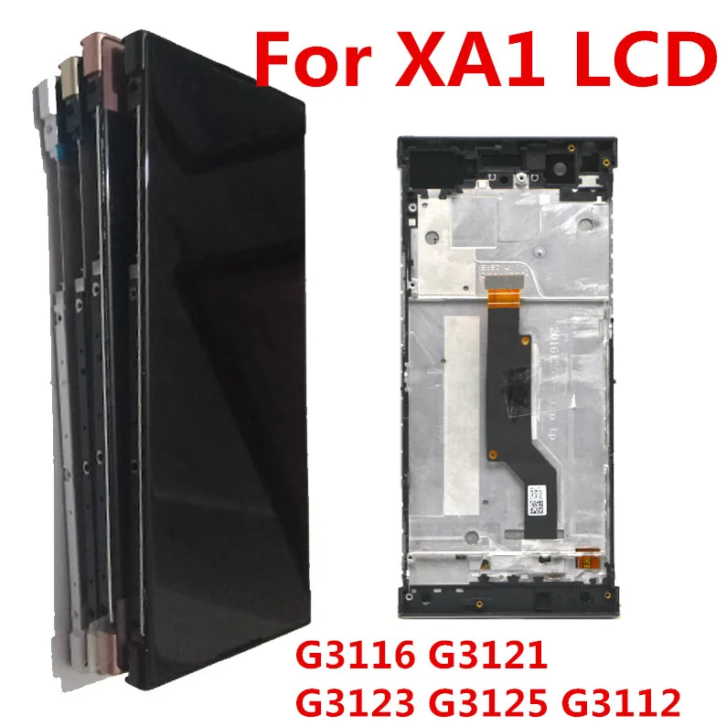 

Display For SONY Xperia XA1 LCD Touch Screen with Frame For SONY Xperia XA1 Screen Replacement LCD G3112 G3116 G3121
