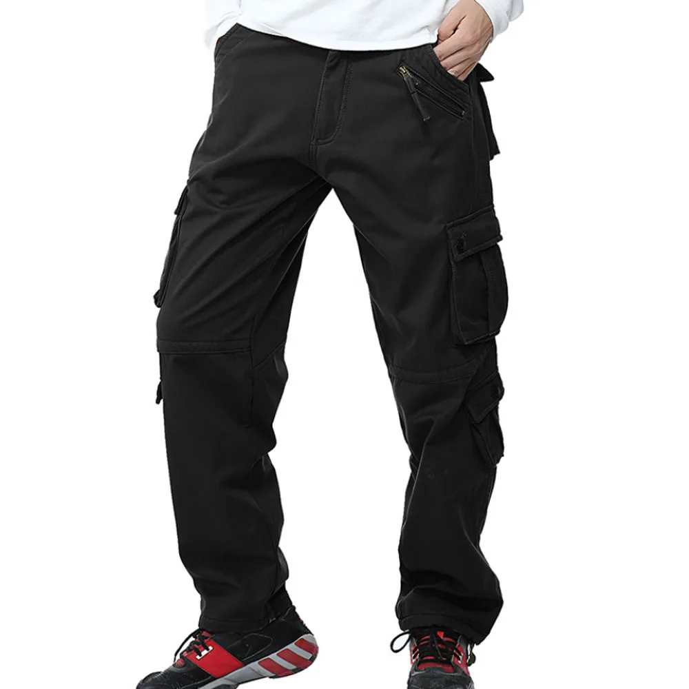 WildSurfer Для мужчин, хлопковые брюки с широкими карманами, верхняя одежда карго Брюки мужские больших размеров треккинг длинные штаны путешествия брюки для кемпинга WP104 - Цвет: K10 WP6053