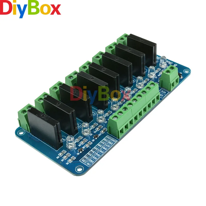 

NEW 250V 2A 8 Channel SSR G3MB-202P Solid State Relay Module For Arduino
