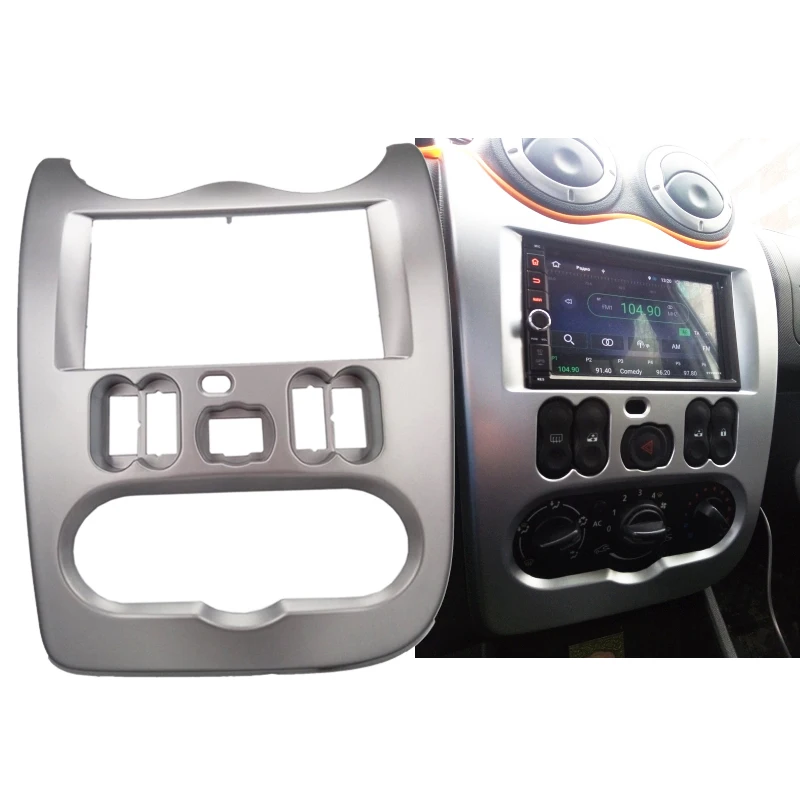 

2Din Car Radio Fascia fit for Renault Logan Logan Sandero DACIA Duster Adapter CD Trim Panel Fascia dvd player Panel facia