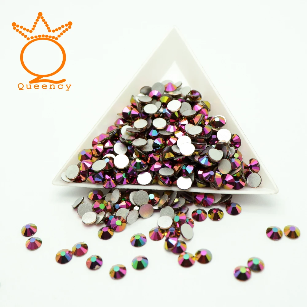

Rainbow Rose Gold Color Non Hotfix Rhinestones SS3-SS30 Nail Art Rhinestones Nail Crystal Glass Rhinestones Nails Accessoires