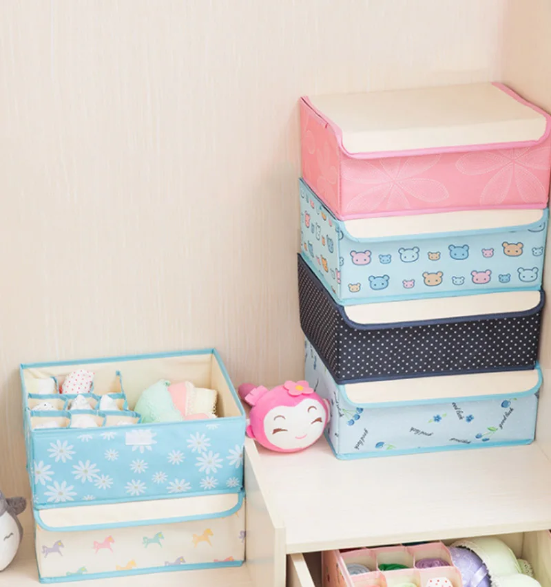 13 Grids Foldable Drawer Closet Organizers Waterproof Home Storage Kit Oxford Cloth Multifunction Scarfs Socks Bra Case 13 Grids Foldable Drawer Closet Organizers Waterproof Home Storage Kit Oxford Cloth Multifunction Scarfs Socks Bra Case