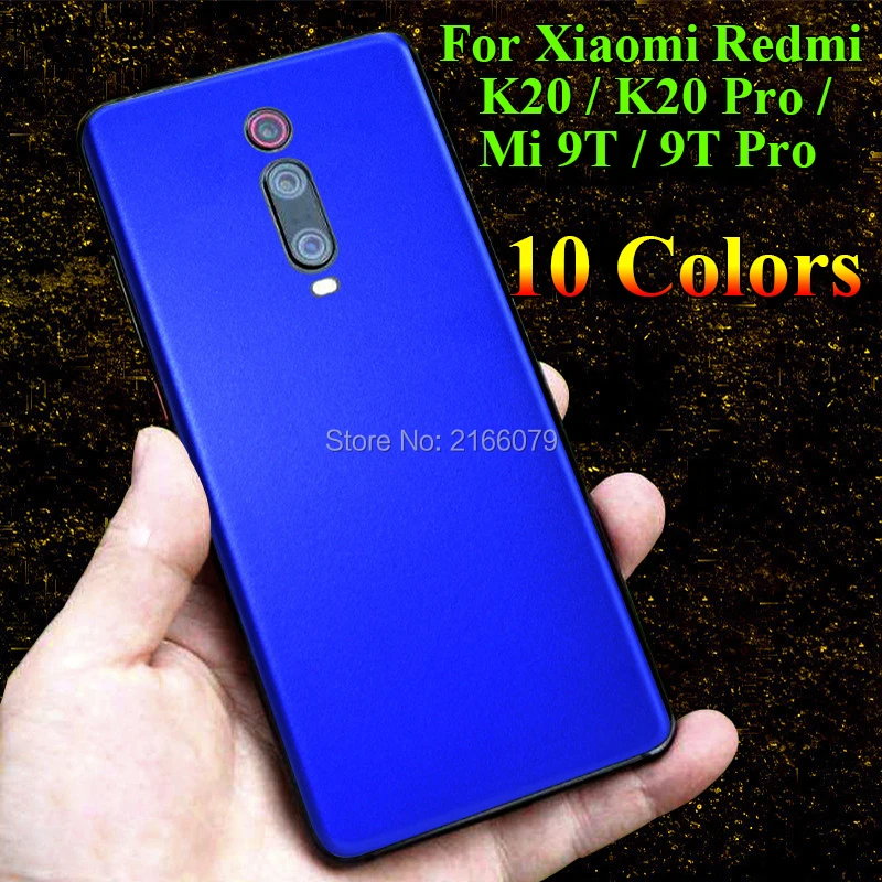 

For Xiaomi Redmi K20 / K20 Pro / Mi 9T / 9T Pro Back Simulation Metal Decal Sticker Matte Ice Screen Protector Film