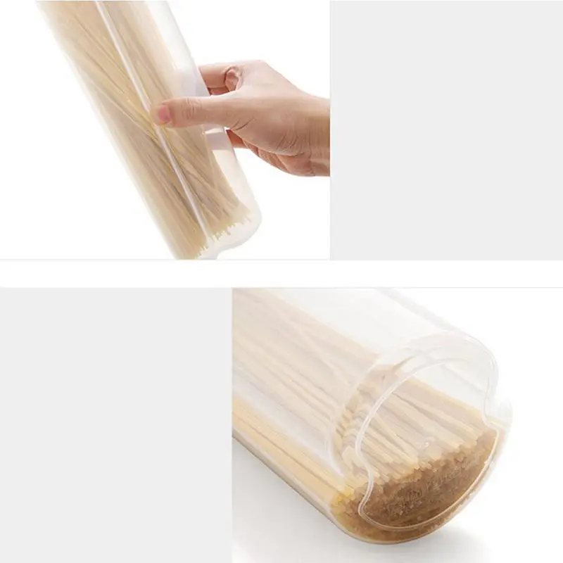 New-Pasta Noodle Grain Cereal Bean Rice Food Storage Container Kitchen Sealed Box light green