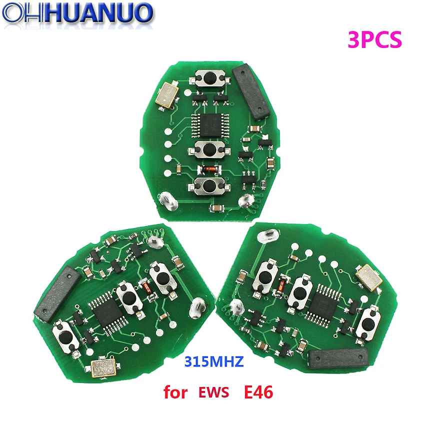 3pcs/lot New Keyless Entry EWS Remote Control Circuit Board 3 Button 315MHZ for BMW E46 | Автомобили и мотоциклы