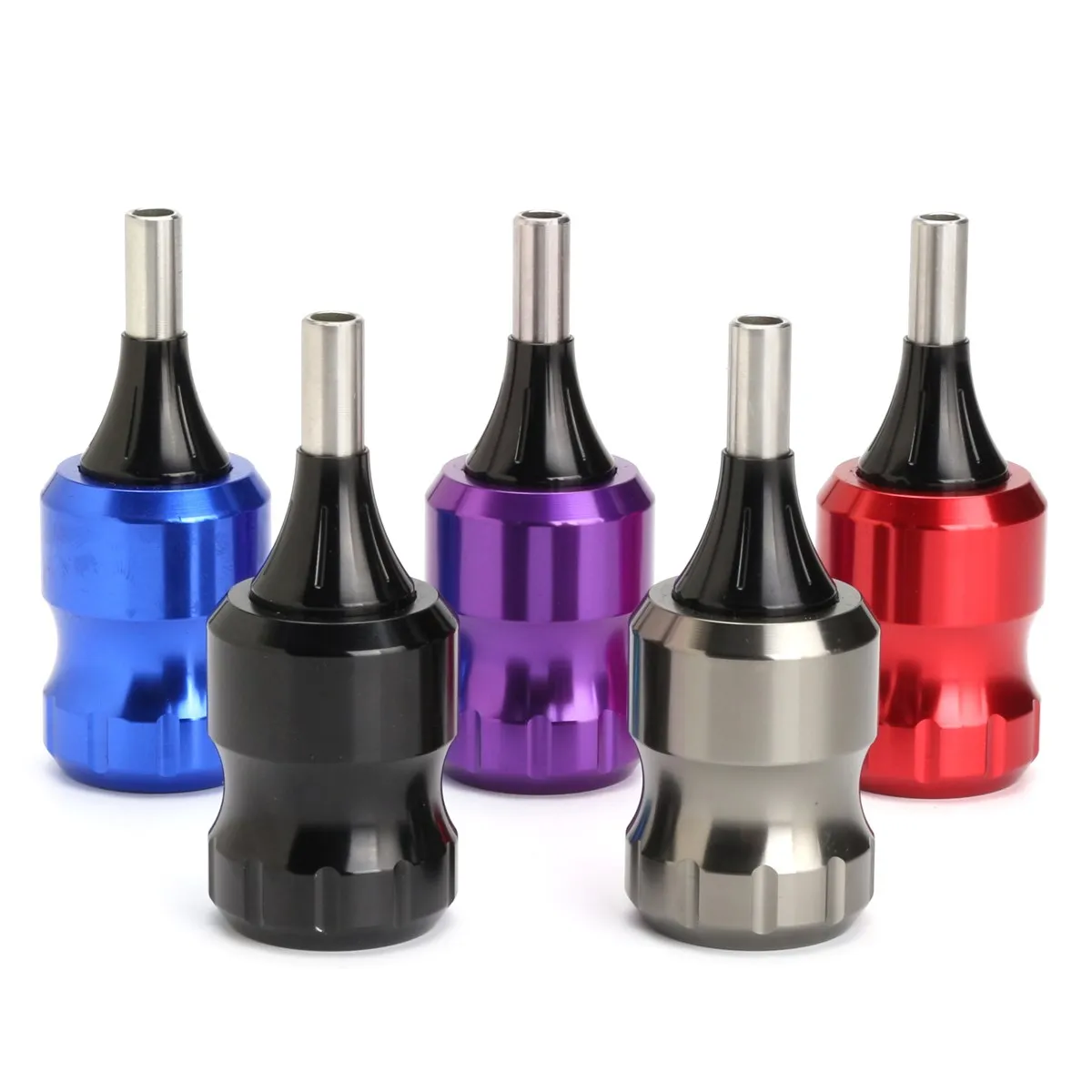 

32mm Aluminum Tattoo Grip Tube With 2 Needle Bar Adjustable For Cartridge Tattoo Needle Rotary & Coil Tattoo Machine Gun 5 Color
