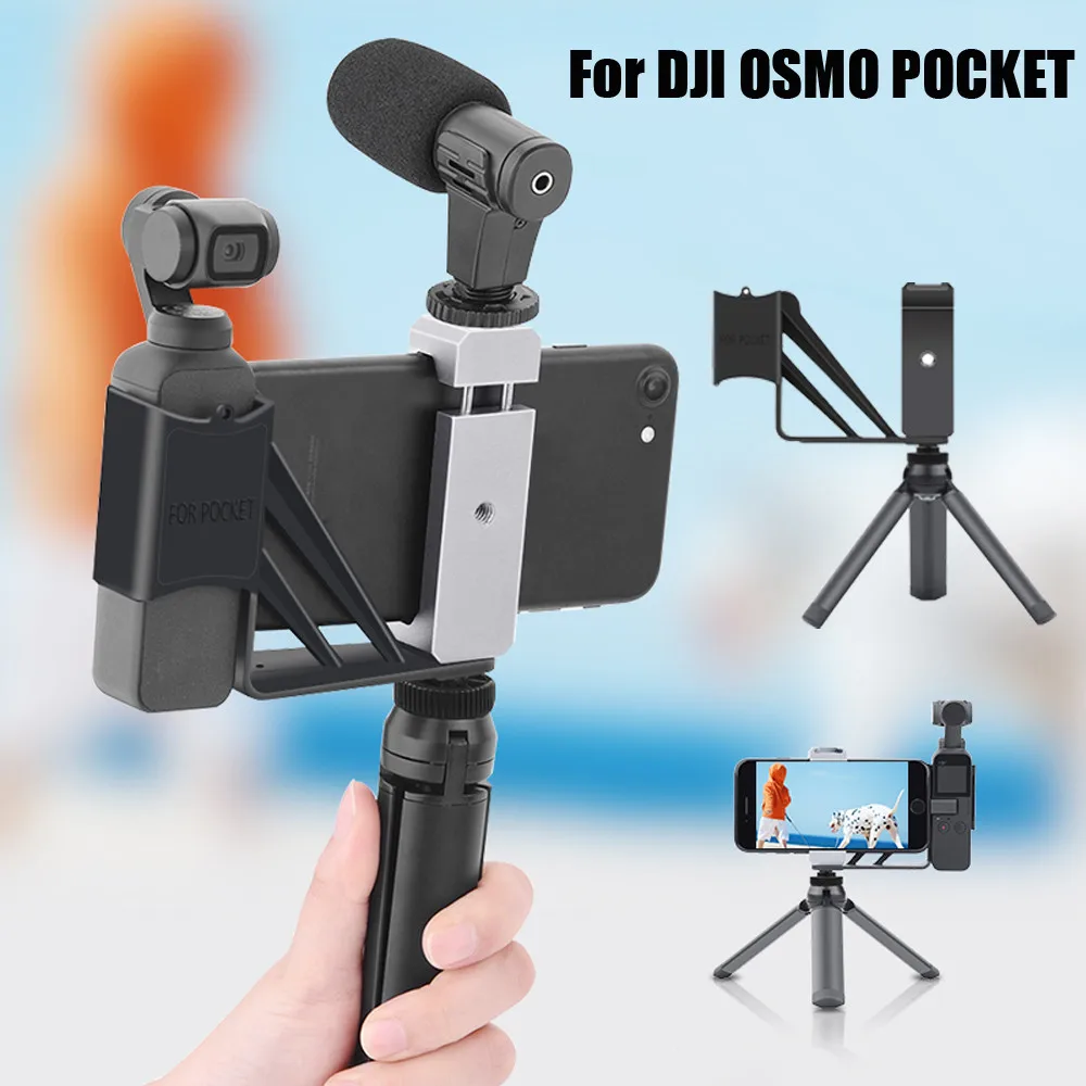 

Charging Multifunction Mount Stand Phone Holder With Tripod For DJI Osmo Pocket Handheld convenient and practical accessories