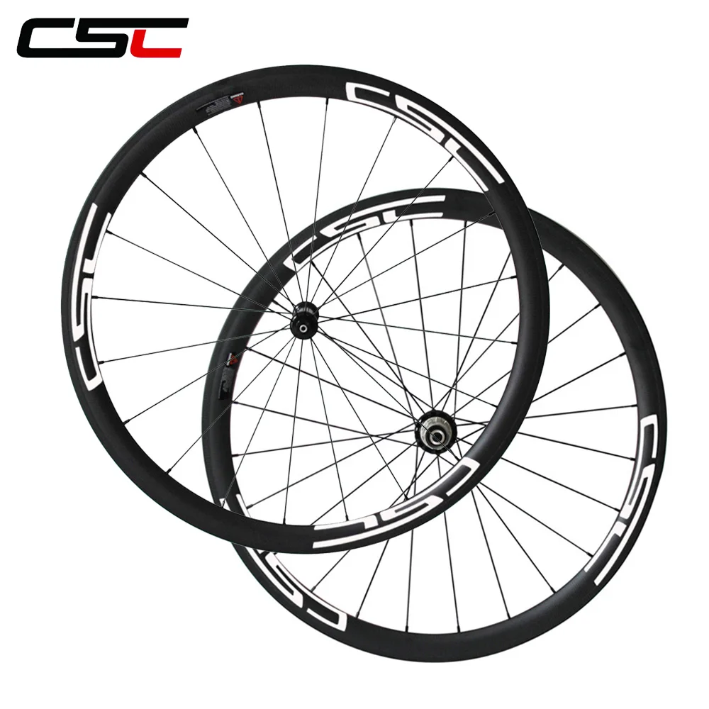 Sale CSC U shape Straight pull Powerway R36 hub 700C full carbon 38mm clincher wheels with 25mm width sapim pillar 1420 cn 424 spokes 4