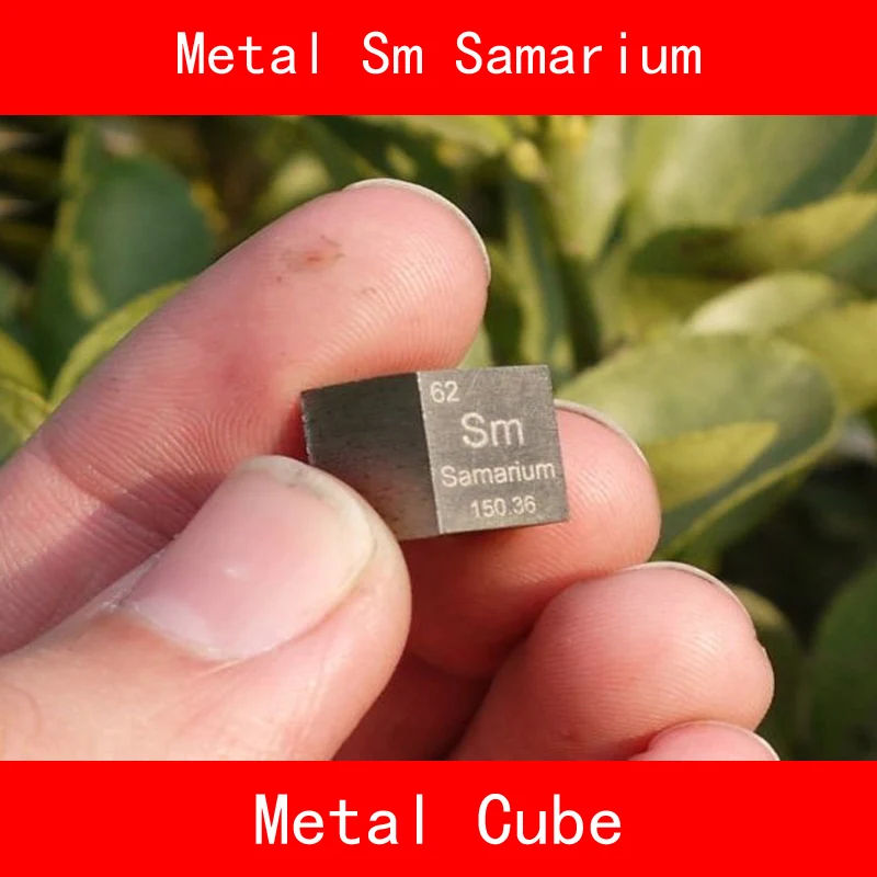 

Sm Samarium Cube Bulk Pure 99.9% Periodic Table of Rare-earth Metal Elements for DIY Research Study School Education