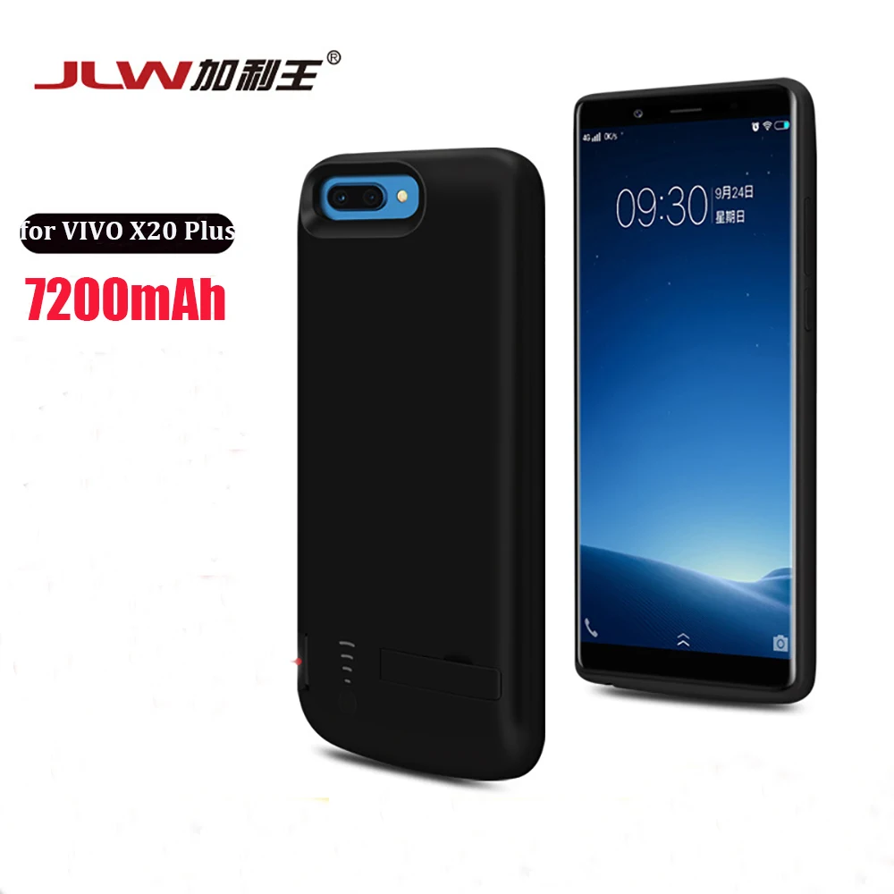 

JLW 7200mAh External Battery Clip Charger Case for VIVO X20 Plus No Chin All-inclusive Power Bank Power Case for VIVO X20 Plus