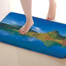 Коврик для ванной комнаты в стиле озера, Забавный Противоскользящий коврик для ванной, аксессуары для душевой занавески, соответствующие вашей душевой занавеске