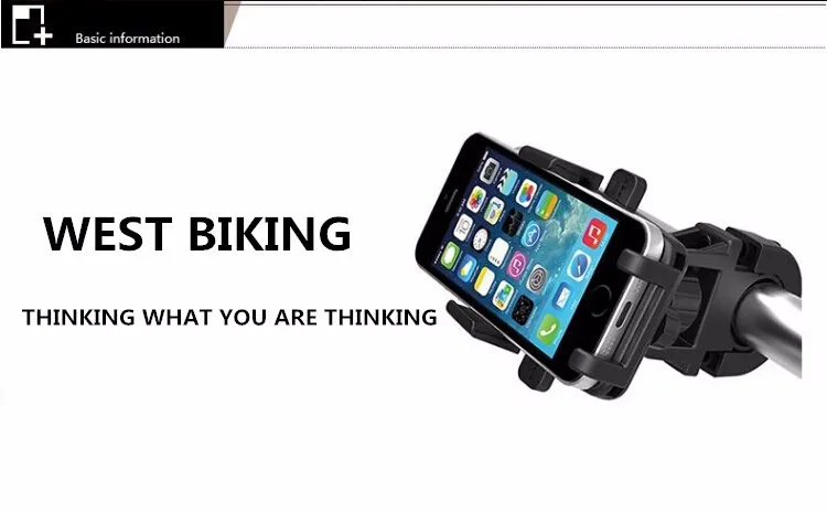 WEST BIKING, смартфон, Противоугонный, велосипедный держатель для телефона на руль, кронштейн для IPhone, samsung, htc, sony, сотовый телефон, gps