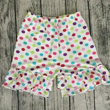 Новинка года; Дизайнерские летние шорты в горошек для детей; Лидер продаж; хлопковые мягкие хлопковые пасхальные шорты с двойными оборками; летние брюки для девочек