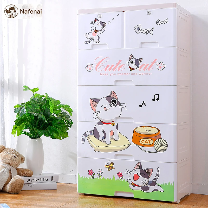 

Drawer organizer 2 lock with wheel box for toys and clothes storage box for bedroom food storage help kid Storage containers