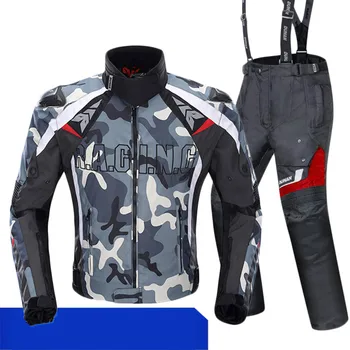 

2018 new motorcycle jacket summer mesh breathable racing anti-drop jacket men's riding suits