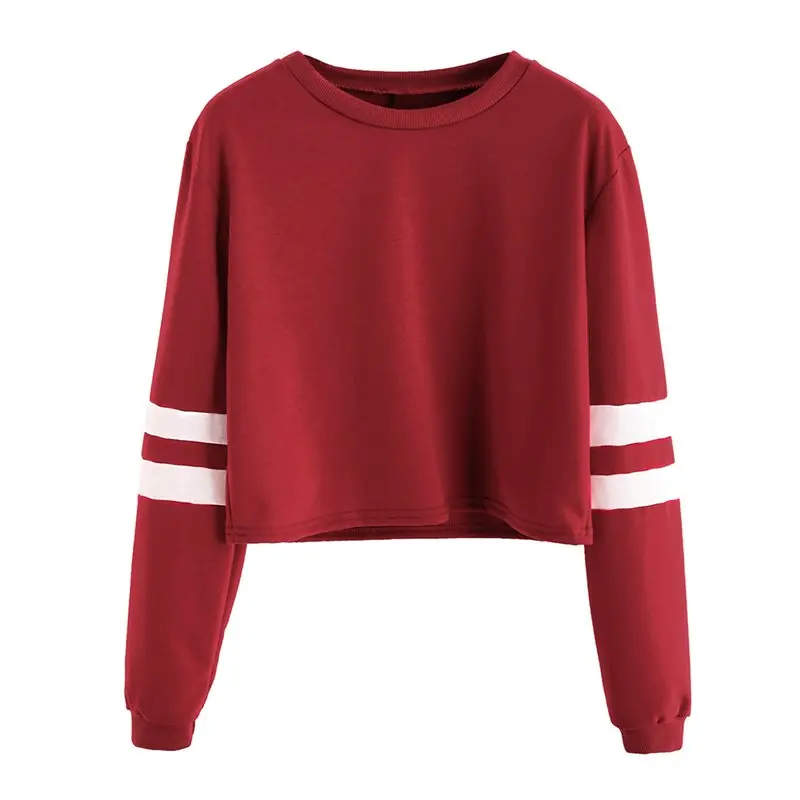Women Hoodie Oversize 2019 Stripe Harajuku Hipster Goth Girl Streetwear Red Hip Hop Short Sweatshirt Black Casual Hoodies Autumn Women Hoodie Oversize 2019 Stripe Harajuku Hipster Goth Girl Streetwear Red Hip Hop Short Sweatshirt Black Casual Hoodies Autumn