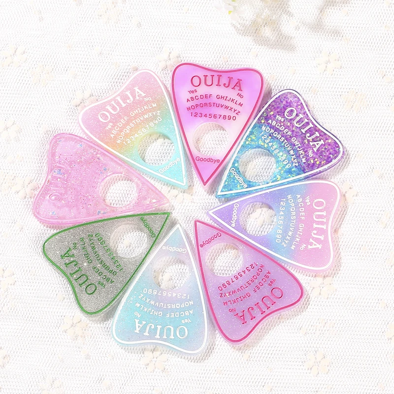 10 шт. 42*60 мм ouija Подвески с плоским основанием из смолы подвески Ожерелье Подвеска
