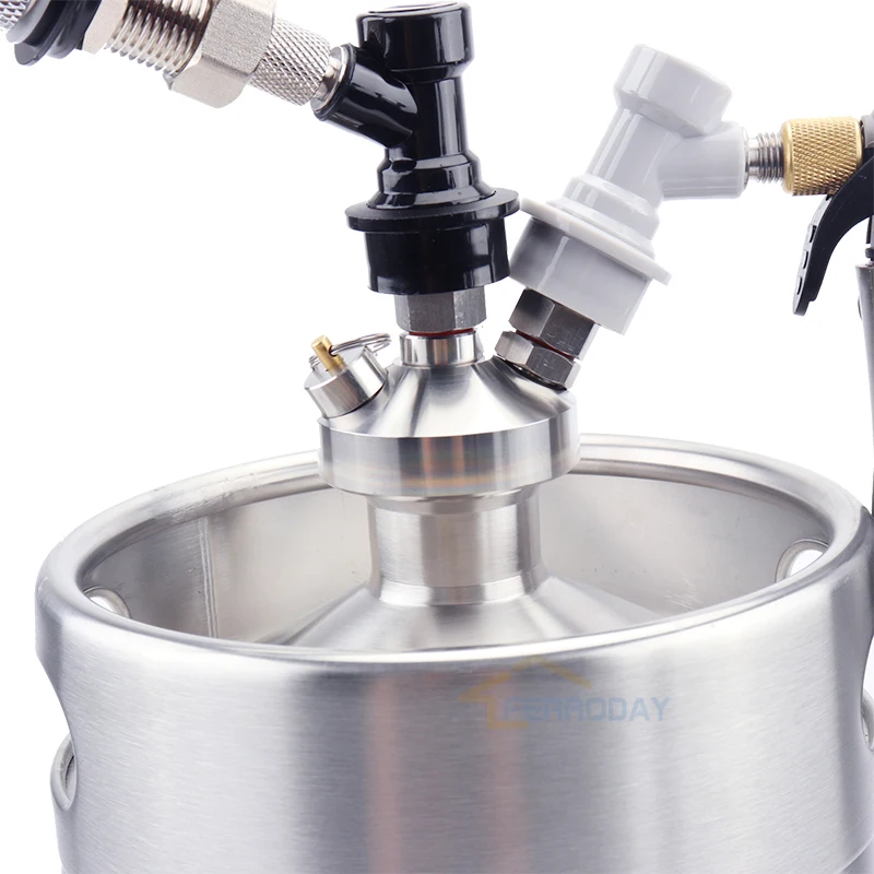 Homebrew 3.6L мини Ворчун копья пива копье с краном кран CO2 инжектор Премиум + бочонок