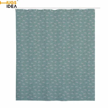 

HUGSIDEA High Quality Waterproof Shower Curtain Cute Rabbit Printed Bathroom Curtains for Home Decoration Blackout Curtains