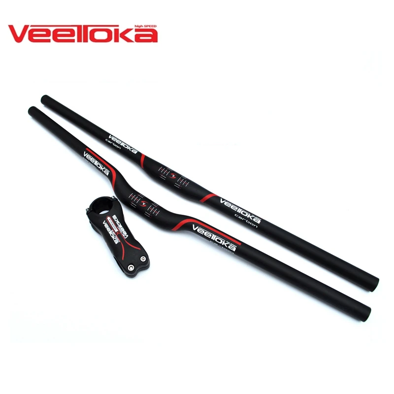 New Veetoka Full Carbon Handlebar Mtb Road Cycling Bike Handle Bar Set