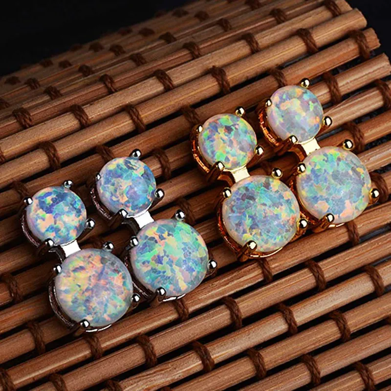 

Luxury Austrian Opal earrings for women gold women stud earrings for girls gift brand jewelry