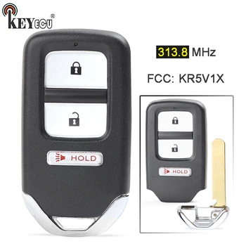 Keyforkess 313.8MHz ID47 FCC: KR5V1X A2C80084900, Smart Smart 2 1 3 pulsante telecomando per auto portachiavi per Honda HR-V Crosstour Fit