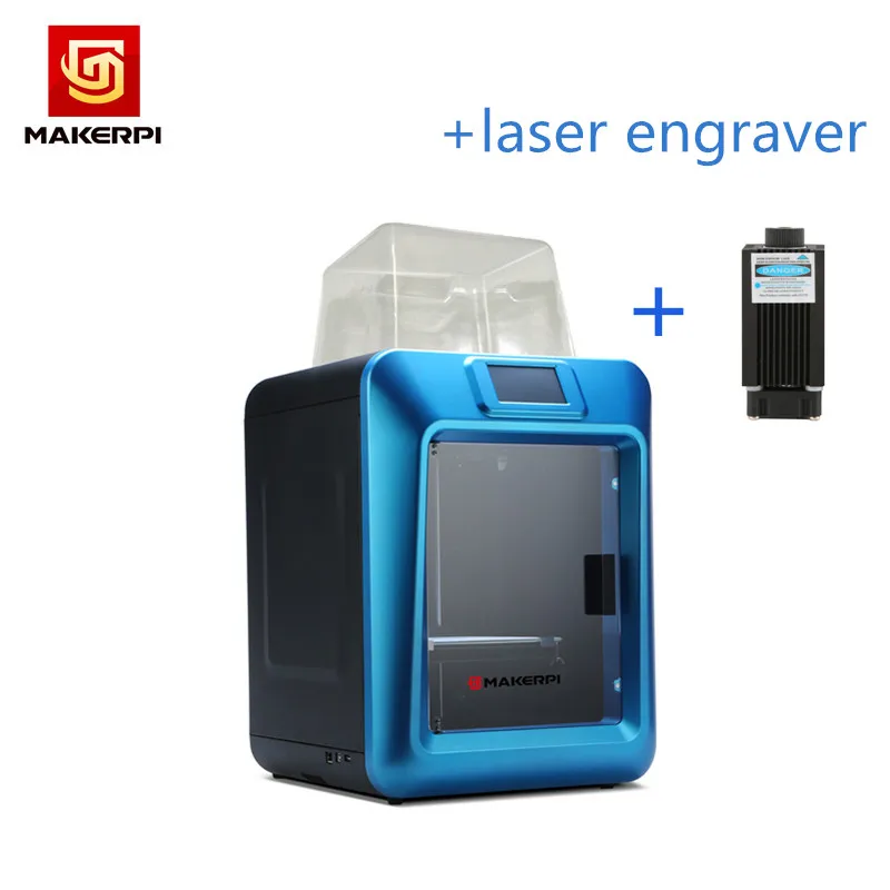 MakerPi 3D принтер K5 Plus с сенсорным экраном/умное выравнивание wifi Бесплатный лазерный