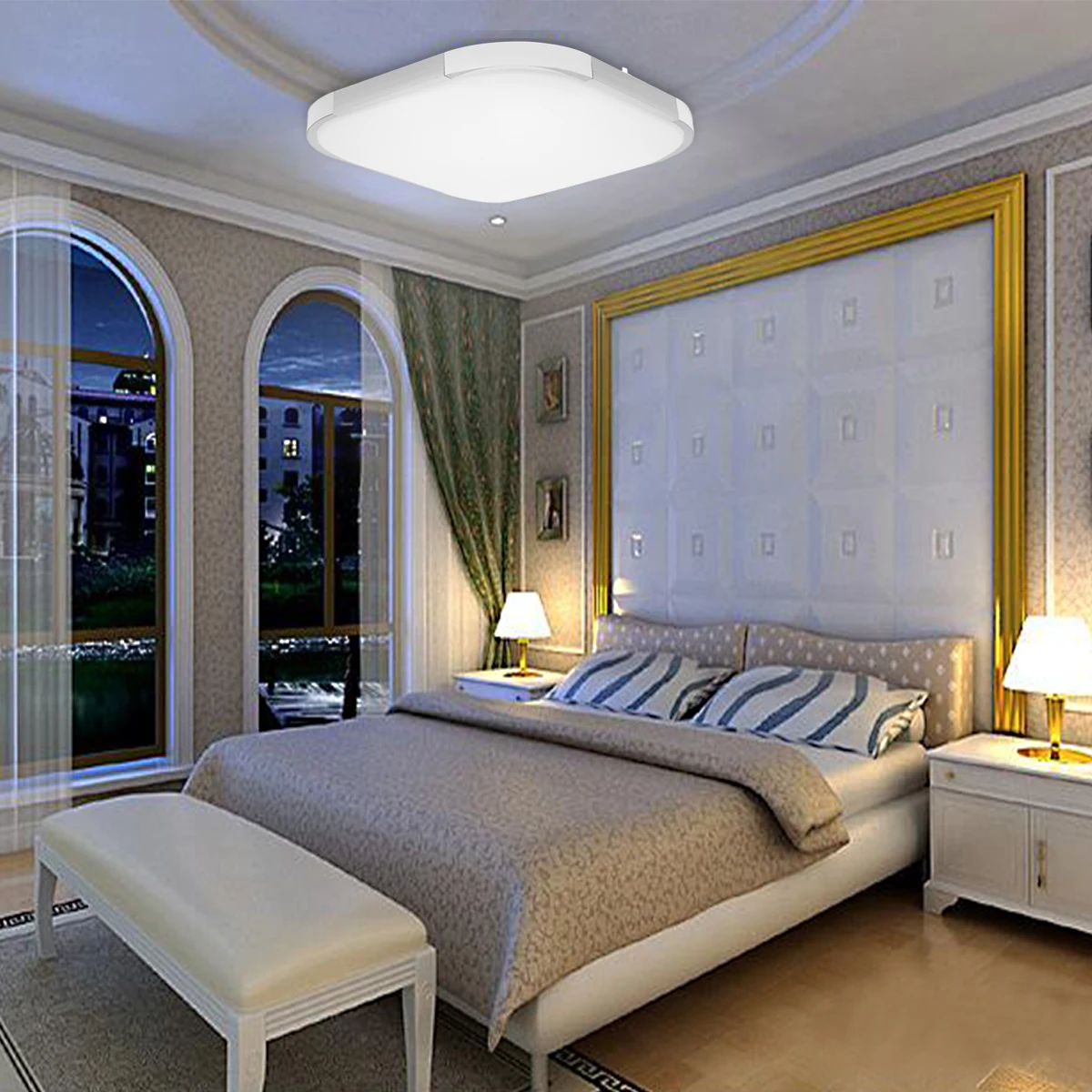 

12W 18W 24W Modern LED Ceiling Lights Lamp Surface Mount White/Warm White Dimmable Lighting for Living Room Kitchen