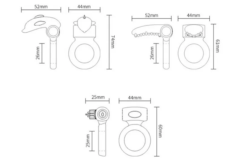 4 Different Penis Rings Vibrator Ring For Penis Cock Extender Ring Delay Ejaculation Sex Toys For Men,Sex Products For Men Penis 8