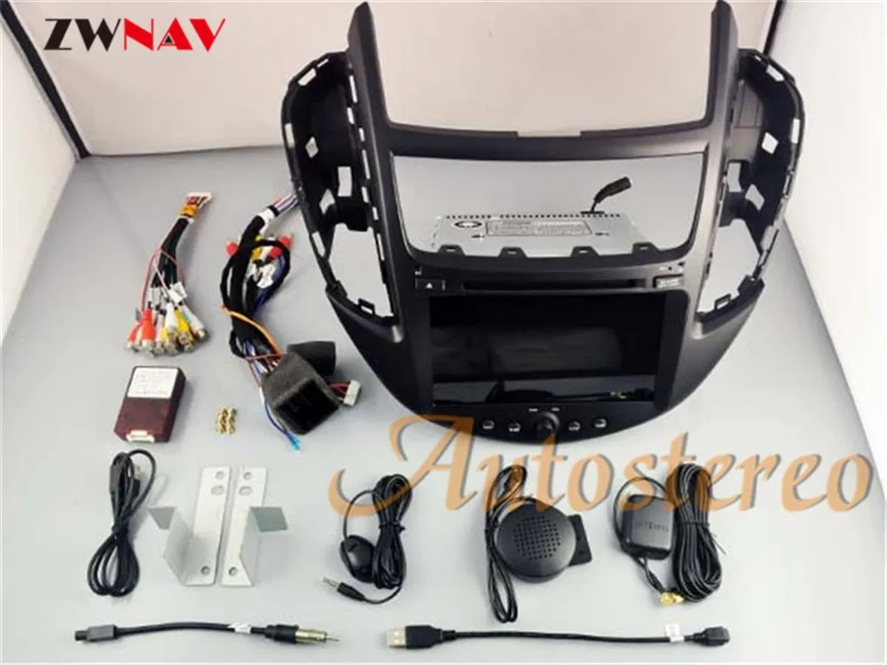 Excellent Android 8.0 8 Core RAM 4GB ROM 32GB Car DVD Player GPS SAT NAV Head Unit For Chevrolet Trax Tracker 2013 Radio Screen IPS 2 din 2