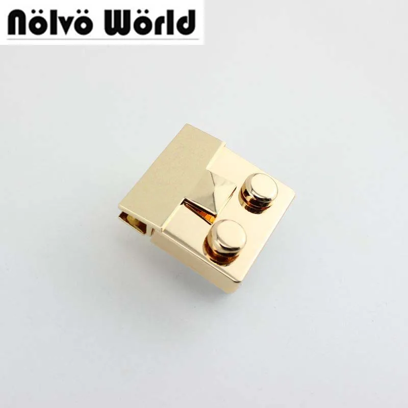 

20sets 39*38mm high qulity lock woman bag making gunmetal push lock briefcase square lock for genuine leather Hardware 10sets