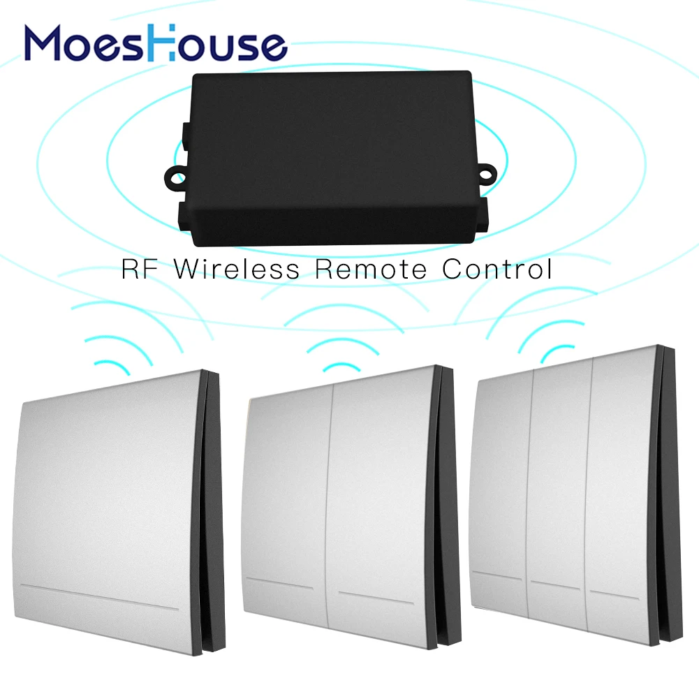 433Mhz Wireless Smart Switch RF Remote Control Receiver Push Button