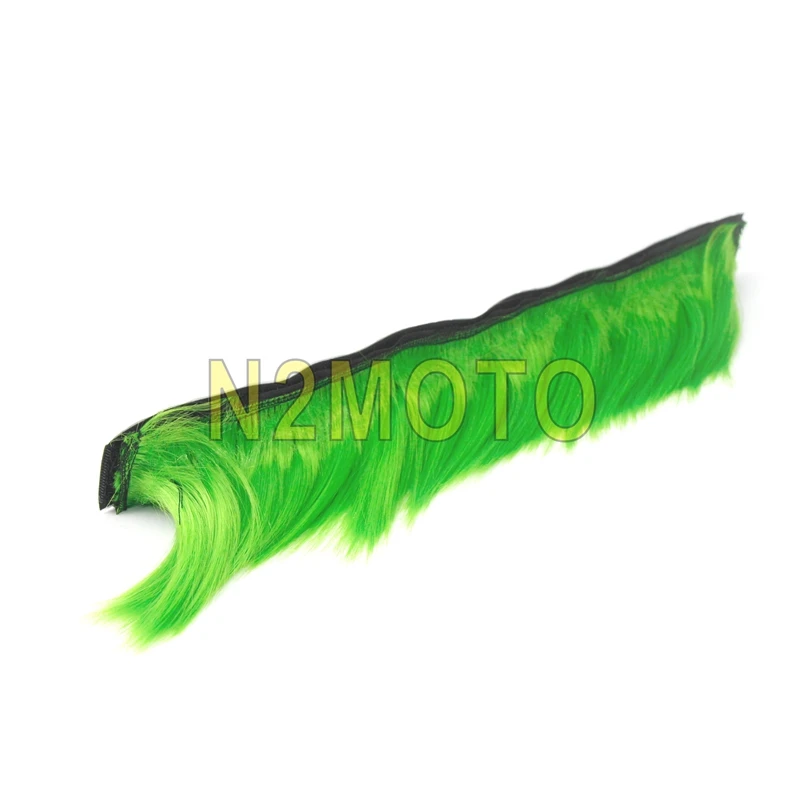 1" бездорожье BMX шлем Mohawk КАСКО волосы клейкая палка на Mohawks Capacete украшения прикрепленные перья - Цвет: fluorescent green