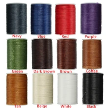 Hilo encerado de cuero KiWarm, 1 unidad, 78 metros, 0,8mm, hilo de punto Multicolor de poliéster para manualidades DIY(China)