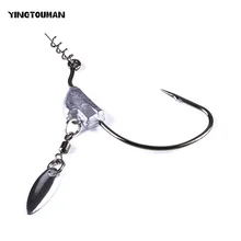 YINGTOUMAN Высокоуглеродистая сталь сильная колючая Противоизносная острые рыболовные крючки с распределительная Платина для моря/озера/реки