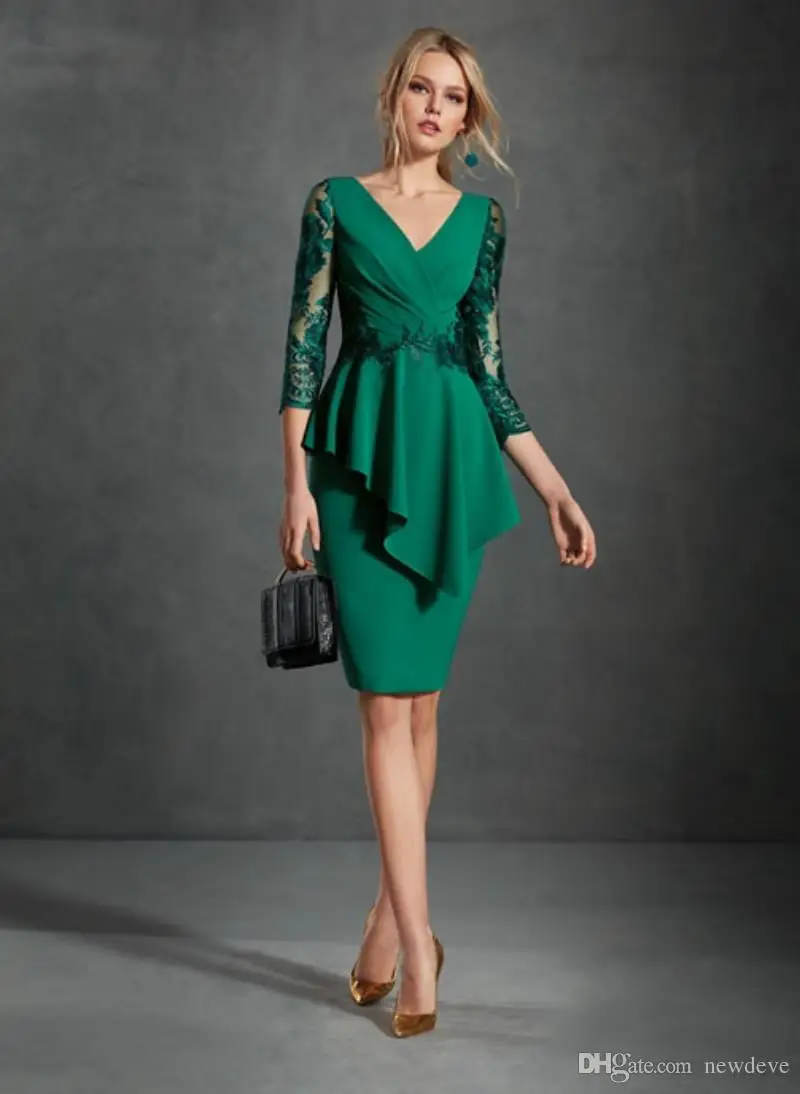 2019-new-mother-of-the-bride-dresses-v-neck-long-sleeve-lace-satin-evening-gowns-prom-wear-knee-length-formal-wedding-guest-dress (1)