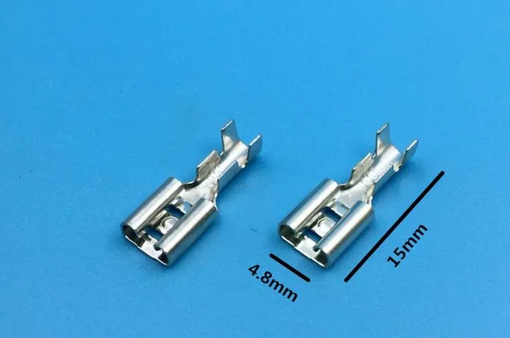 2,2 2,8 4,8 6,3 мм гнездовые клеммы/обжимные клеммы холодного отжима/Автомобильные Разъемы - Цвет: 4P8 500pcs