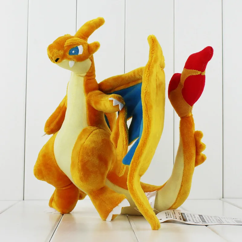 1 шт. 24 см аниме Charizard плюшевые игрушки Мягкая кукла Дети подарки на день рождения коллекция игрушек