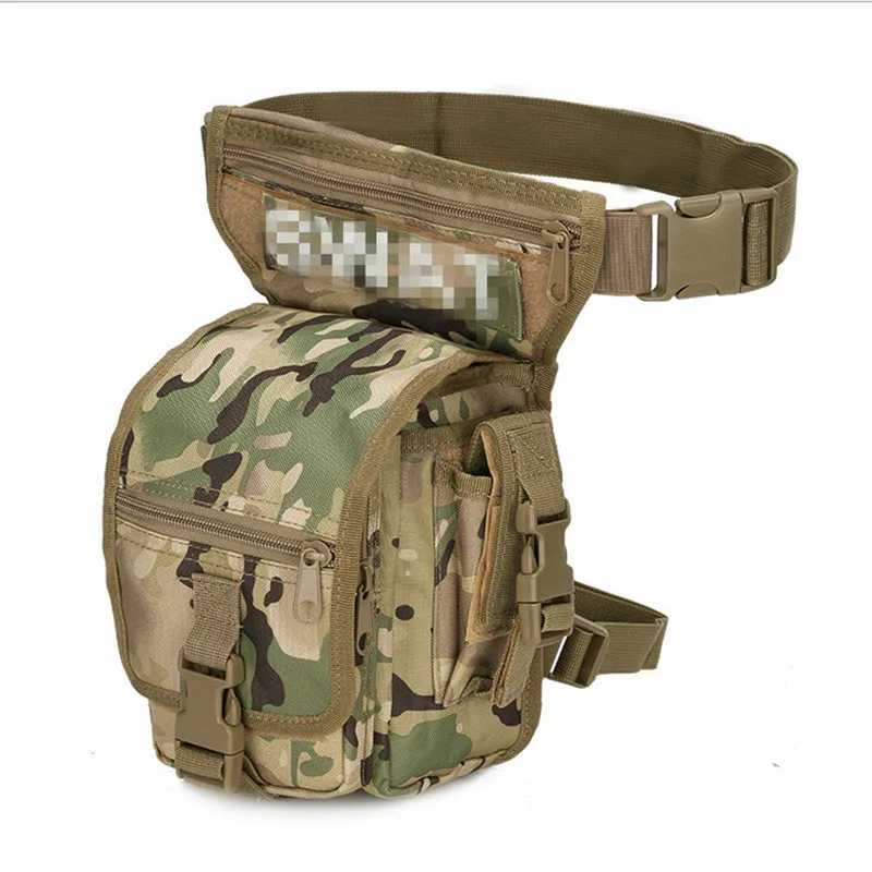 Уличная Военная тактическая поясная сумка карман для ног сумка для езды на водонепроницаемом бедре Сумка-капля многофункциональная хозяйственная сумка - Цвет: CP