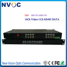 16Ch HD CVI/TVI/AHD в волоконный видео конвертер 1080 P, SM, SX, 20 км, FC, евро зарядка, 16Ch 1080P видео AHD CVI TVI волоконно-оптический конвертер
