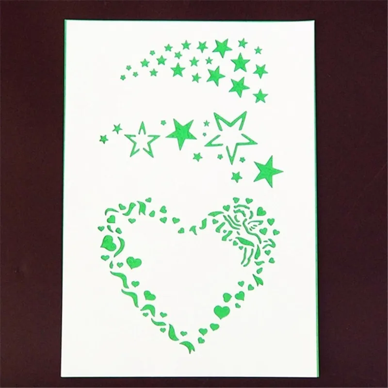A4 Size DIY Craft Angel Star Pattern Stencil Template For Wall Painting Scrapbooking Stamp Decor Embossing Paper Cards A4 Size DIY Craft Angel Star Pattern Stencil Template For Wall Painting Scrapbooking Stamp Decor Embossing Paper Cards