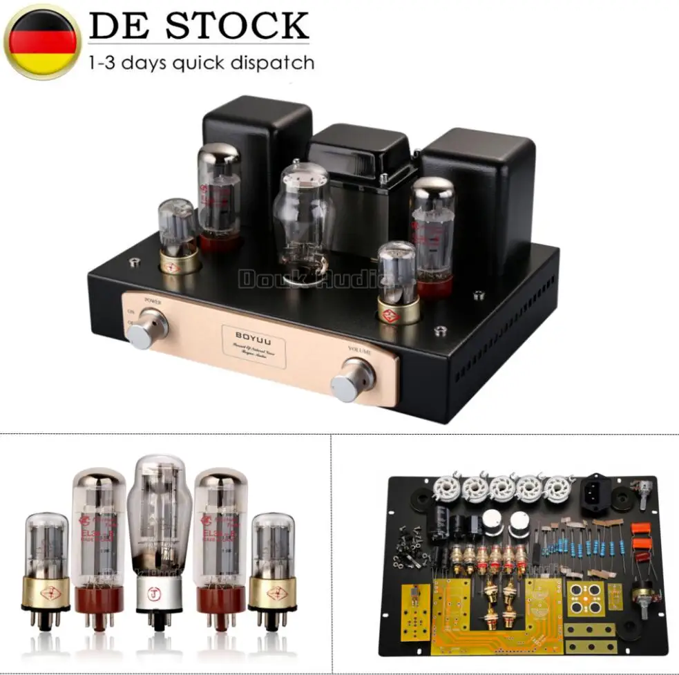 

Nobsound Hi-end EL34 Vacumm Valve Tube Amplifier Single-ended Class A HiFi Stereo Integrated Amp 12W+12W For Home Audio