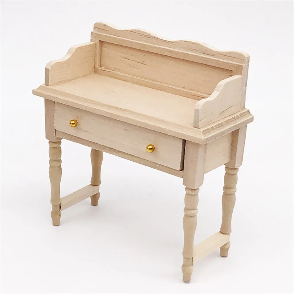 مكتب الجدول ل 1:12 دمية أثاث خشبي نموذج مجموعة دمية الأثاث إكسسوارات دمي طفل هدية الأطفال لعبة A514 مكتب الجدول ل 1:12 دمية أثاث خشبي نموذج مجموعة دمية الأثاث إكسسوارات دمي طفل هدية الأطفال لعبة A514