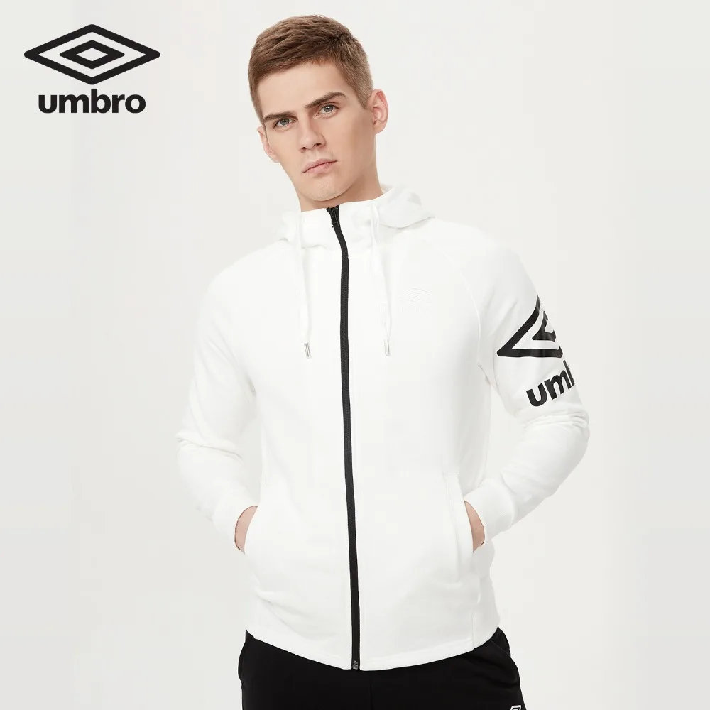 Umbro Men Coat New Long Sleeved Cardigan Hoodie Logo