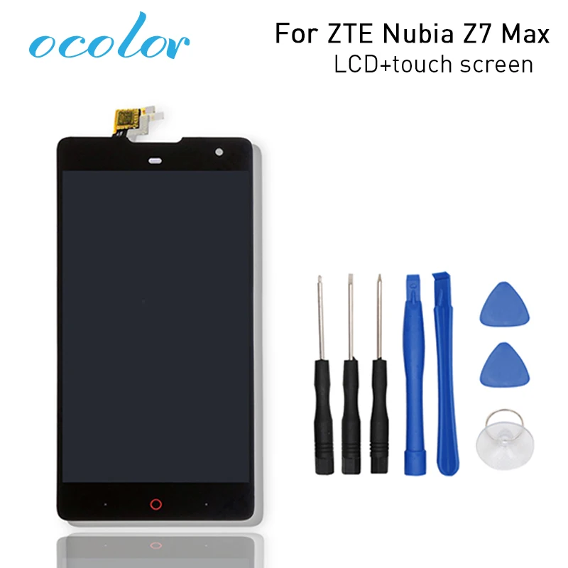 

ocolor Good For ZTE Nubia Z7 Max LCD and Touch Screen Assembly Repair Parts for ZTE Nubia Z7 MAX NX505J Phone+Tools