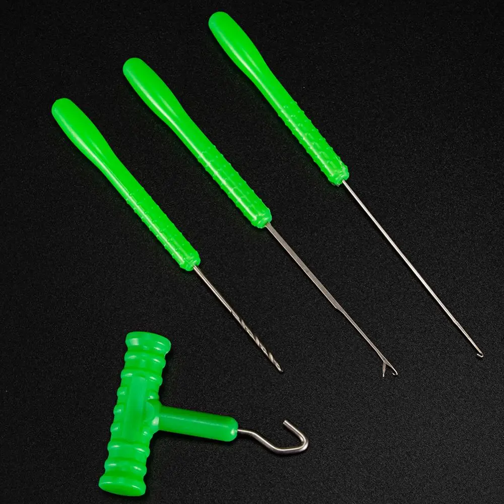 

3pcs/set Fishing Bait Needle Tool Set Line Pulling Hook Drill Stringer Needle Fishing Tool Accessories