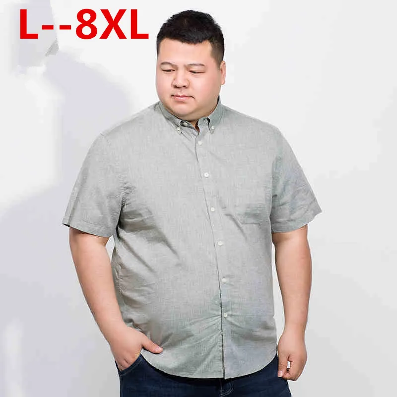 10XL 8XL 6XL 5XL новые хлопковые льняные летние свободные повседневные рубашки с коротким рукавом, однотонные рубашки, мужские рубашки