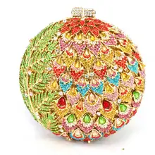 Горячие Стиль Для женщин Банкетный Ежедневные клатчи Роскошные Двусторонняя полный алмазов вечерняя сумочка; BS010 Свадебная вечеринка Сумочка Кошелек сумка Q41