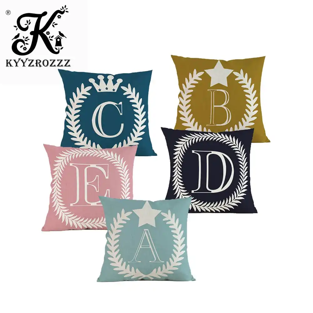 alphabet cushion covers