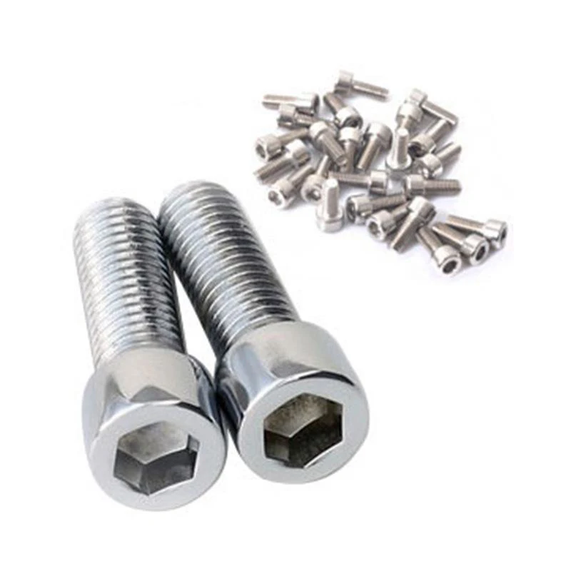 M5*12mm Bicycle Stainless Steel Screws Hexagon Shape Cycling Bike Bolts